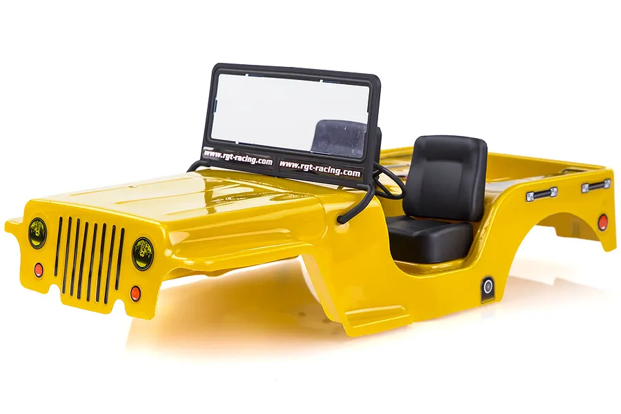 HSP 1/10 Off Road Scout Truck Painted Yellow Body Shell image 35162