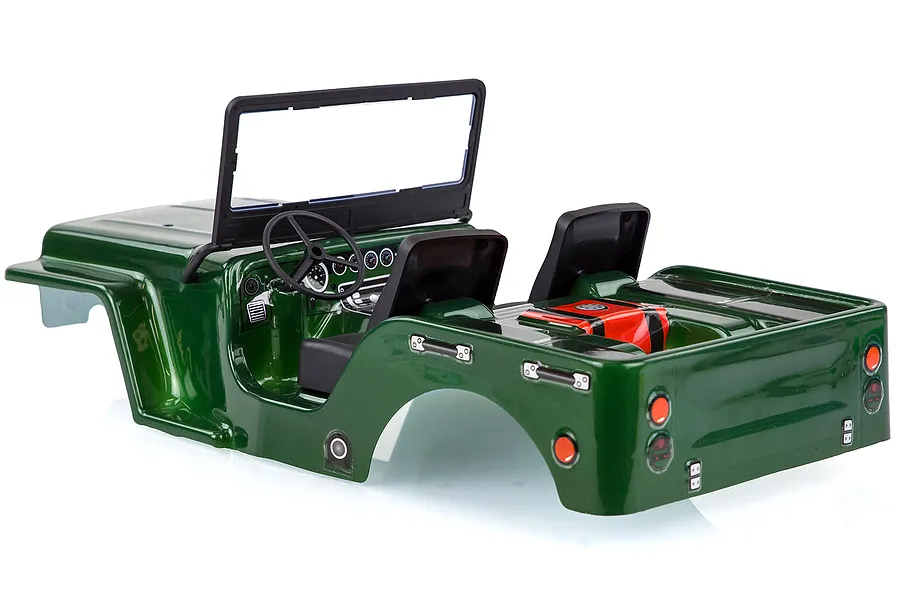 HSP 1/10 Off Road Scout Truck Painted Green Body Shell image 35165