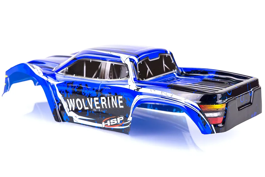 HSP 1/10 Wolverine BL Truck Painted Blue Body Shell image 35175