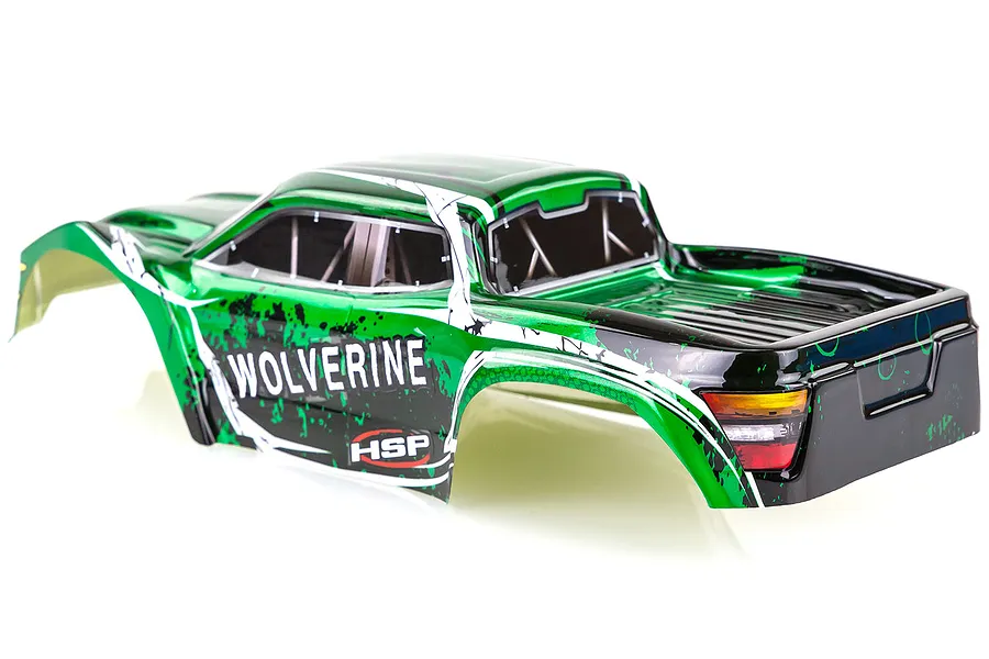 HSP 1/10 Wolverine Truck Painted Green Body Shell image 35179