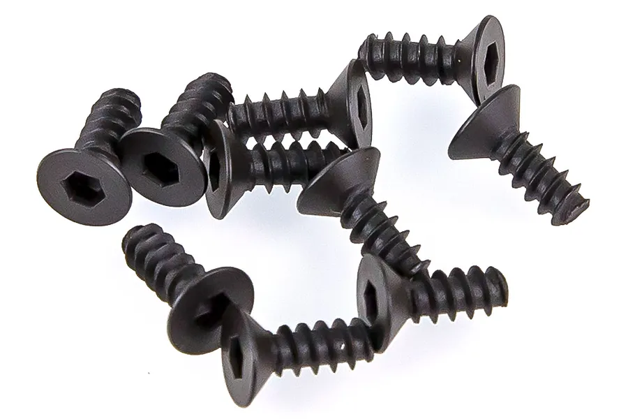 HSP 3x8mm Coarse Thread Countersunk Head Screws 10Pcs image 35404