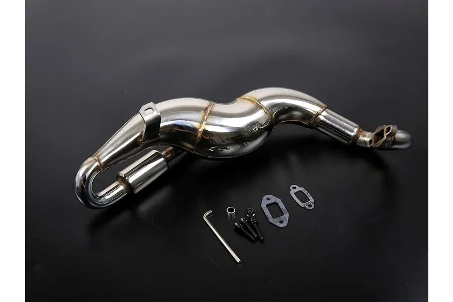 Rovan Baja Stainless Steel Side Mount Tuned Exhaust Pipe Set image 35427