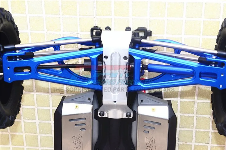 GPM Blue Aluminium Complete Front, Rear, Upper &amp;amp; Lower Suspension Arm Set w/ Hardware image 35570
