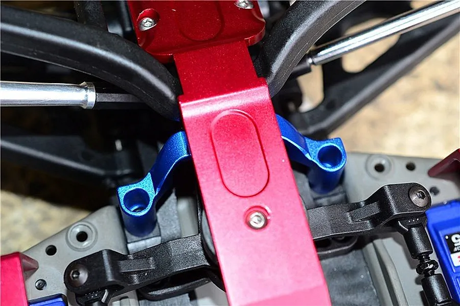 GPM Blue Aluminium E-Revo VXL 2.0 Front Chassis Brace image 35616
