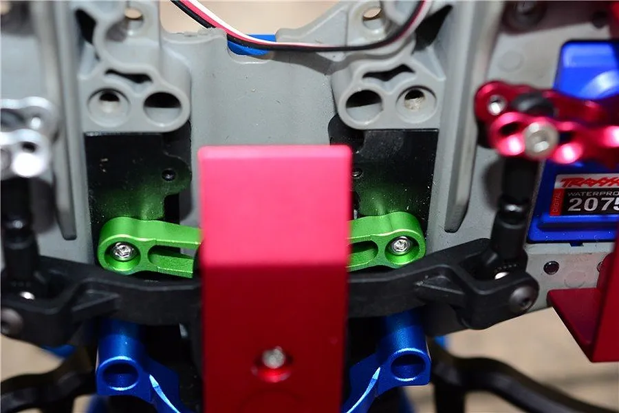 GPM Blue Aluminium E-Revo VXL 2.0 Steering Holder image 35618