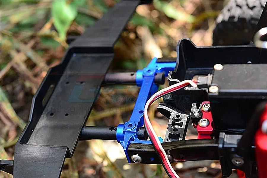 GPM Black Aluminium SCX10 II Front Bumper Mount image 2