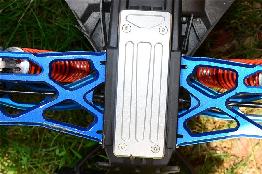 GPM Blue Aluminium X-Maxx Rear Skid Plate w/ Hardware image 35678