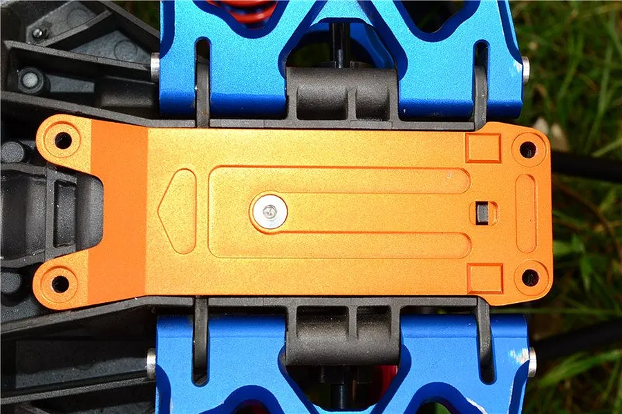 GPM Blue Aluminium X-Maxx Rear Tie Bar w/ Hardware image 35681