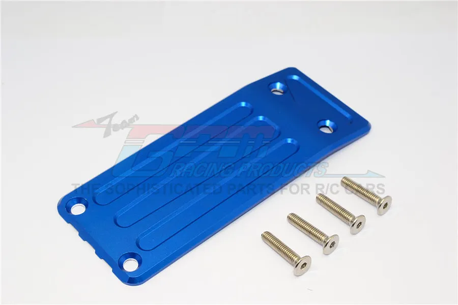 GPM Blue Aluminium X-Maxx Front Skid Plate w/ Hardware image 35686