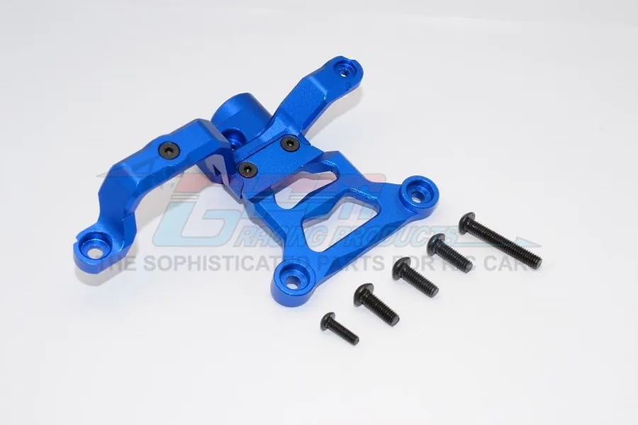 GPM Blue Aluminium X-Maxx Steering Bell Crank Support image 35699