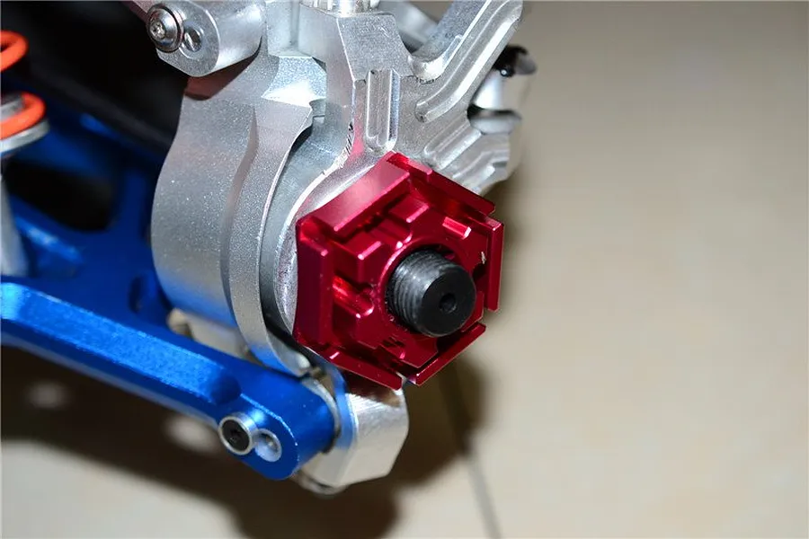 GPM Blue Aluminium 24mm Claw Wheel Hexes w/ 3mm Offset 2Pcs image 35713