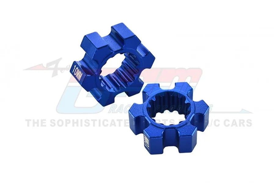 GPM Blue Aluminium 24mm Wheel Hex 10mm Thick 2Pcs image 35717