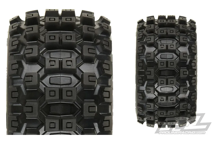 Pro-Line 2.8&amp;quot; Badlands MX28 Tyres on Black Raid Rims - Glued Wheels 2Pcs image 35930