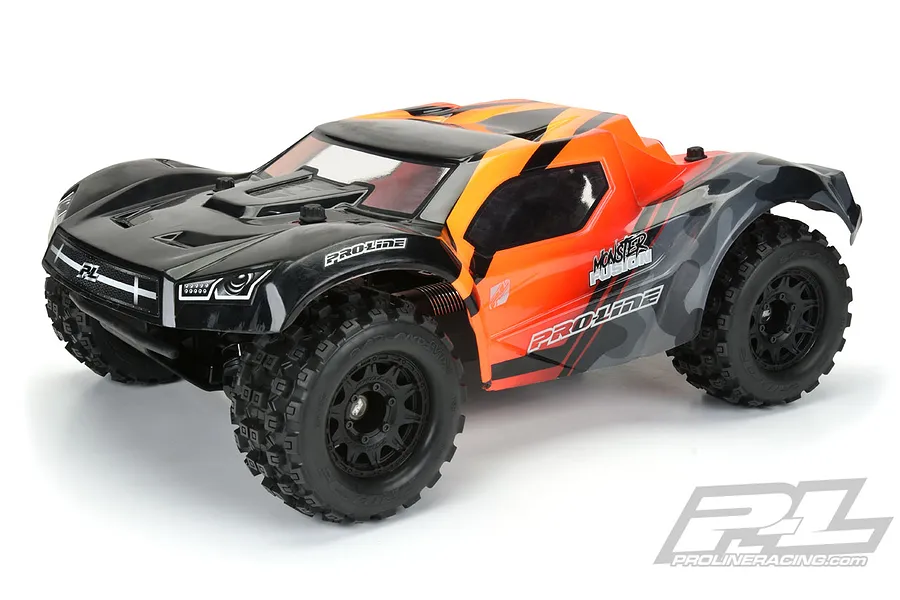 Pro-Line 2.8&amp;quot; Badlands MX28 Tyres on Black Raid Rims - Glued Wheels 2Pcs image 35932