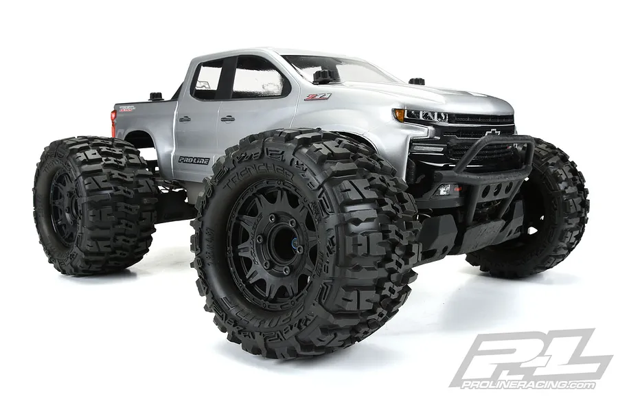 Pro-Line 2.8&amp;quot; Trencher Tyres on Black Raid Rims - Glued Wheels 2Pcs image 35936