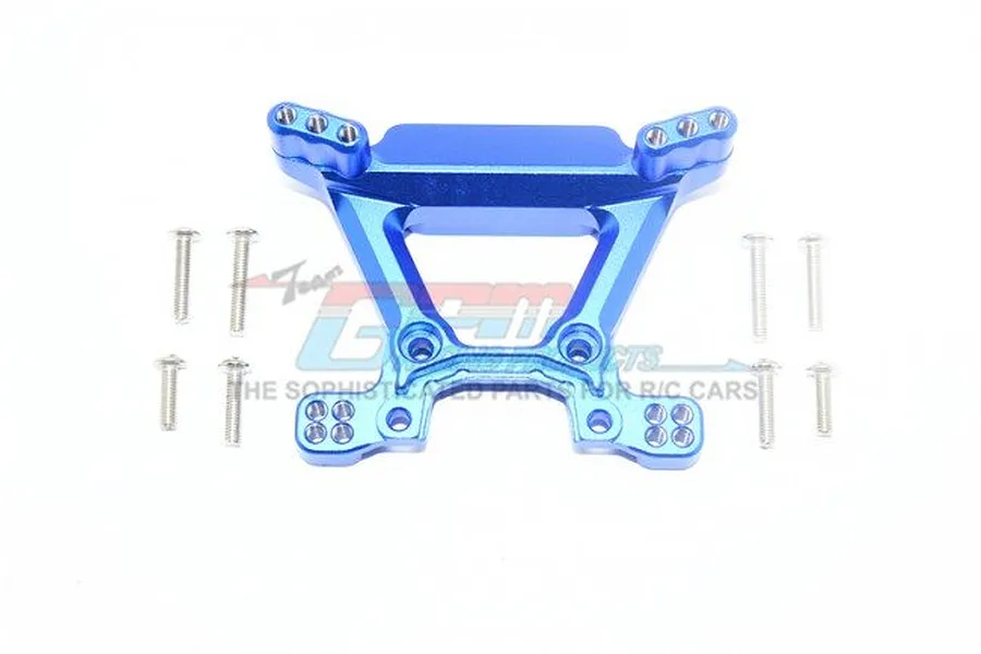 GPM Blue Aluminium Rustler 4x4 Front Shock Tower image 35973