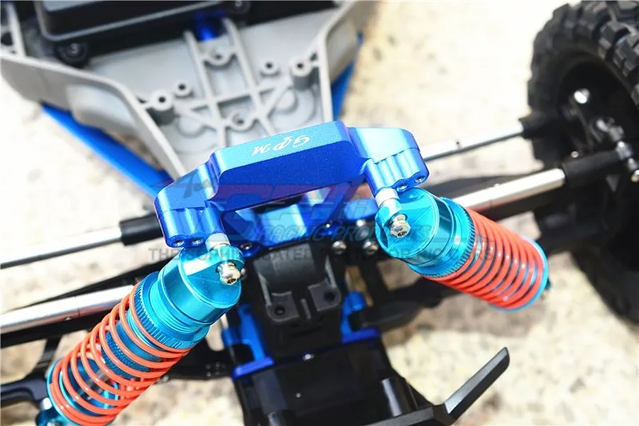 GPM Blue Aluminium Rustler 4x4 Front Shock Tower image 35974