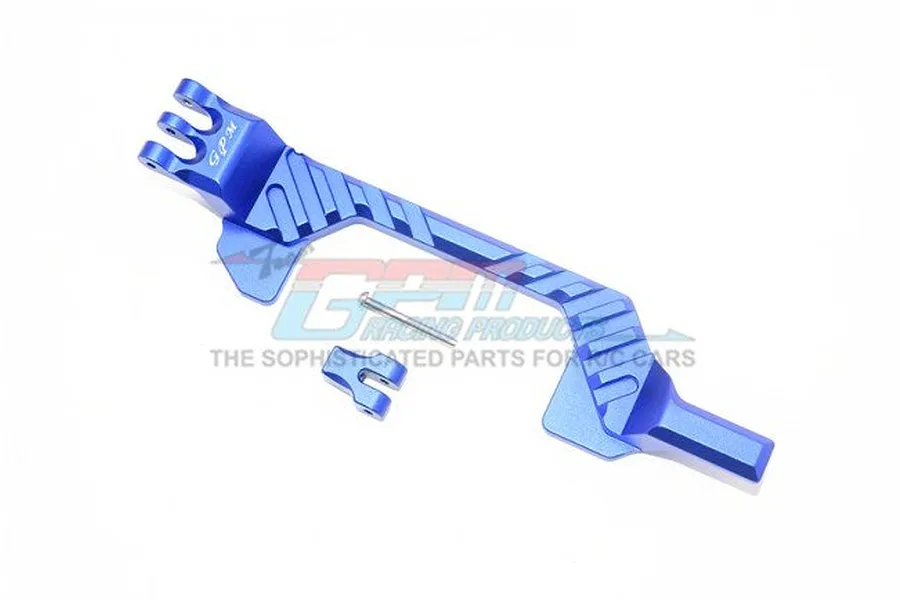 GPM Blue Aluminium Rustler 4x4 Battery Hold Down image 35976