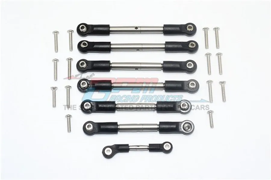 GPM Stainless Steel Rustler 4x4 Complete Turnbuckle Set 8Pcs image 35978