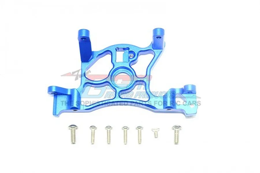 GPM Blue Aluminium Rustler 4x4 Motor Mount image 1