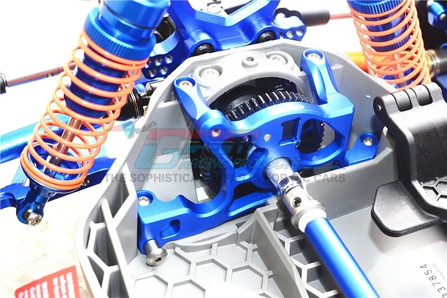 GPM Blue Aluminium Rustler 4x4 Motor Mount image 2