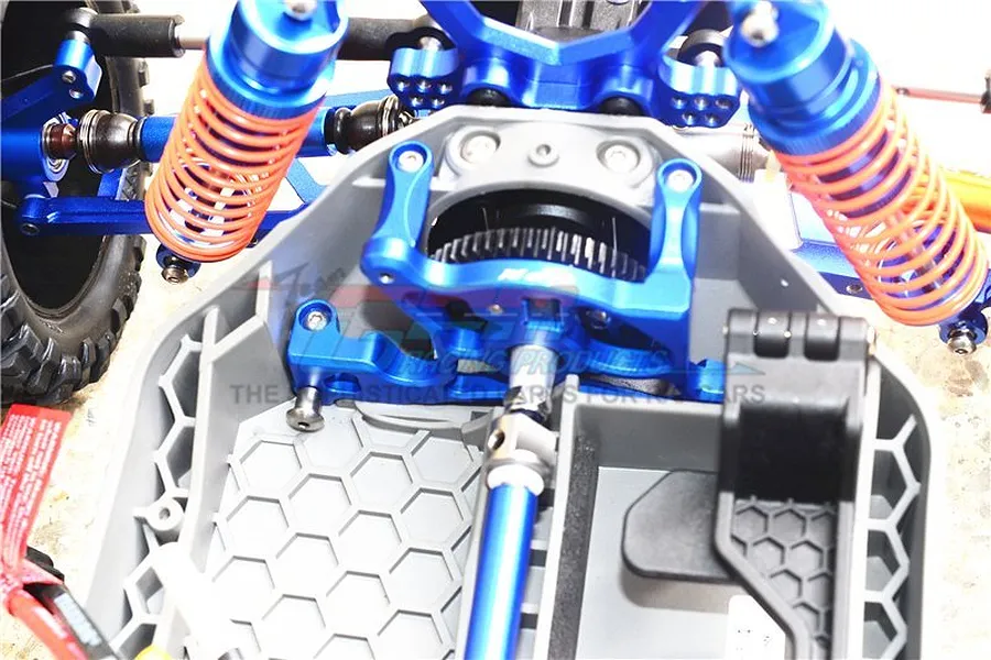 GPM Blue Aluminium Rustler 4x4 Motor Mount image 3