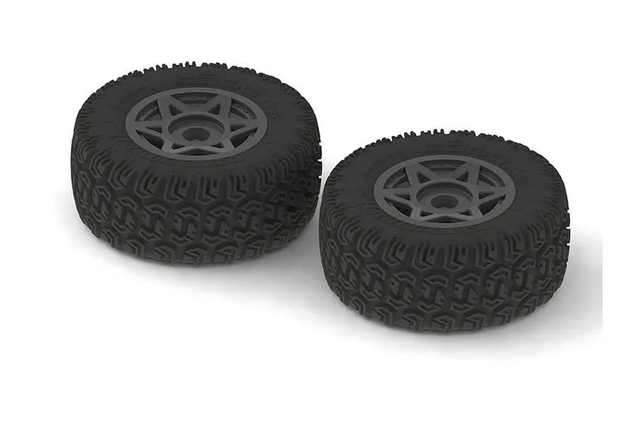 ARRMA 2.2/3.0&amp;quot; SENTON 6S dBoots SIDEWINDER SC Tyres on Black Rims - Glued Wheels 2Pcs image 36018