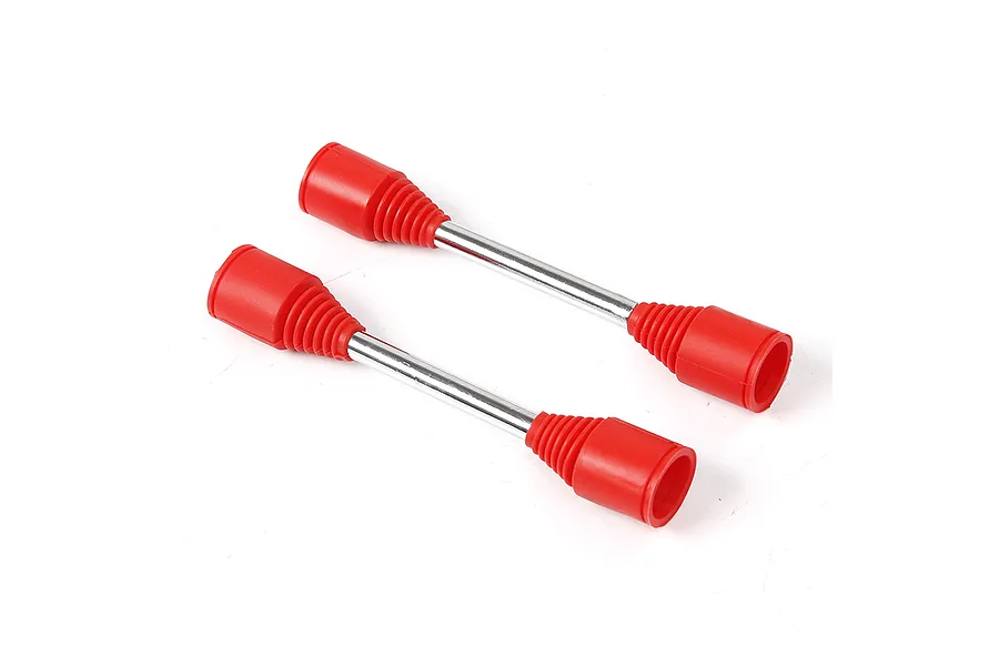 Rovan 9mm Drive Shaft (Press Fit Pins) /w Red Rubber Boots 2Pcs image 36157