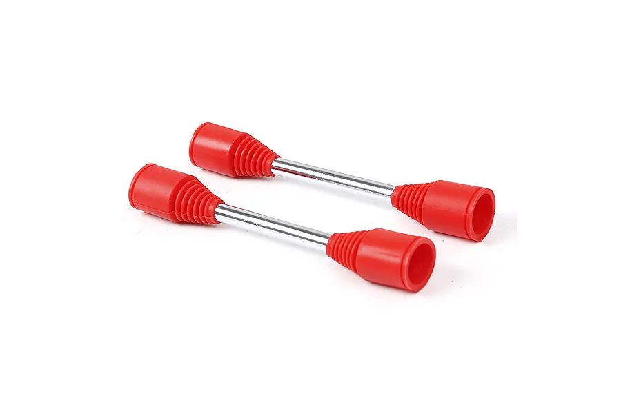 Rovan 9mm Drive Shaft (Press Fit Pins) /w Red Rubber Boots 2Pcs image 36158