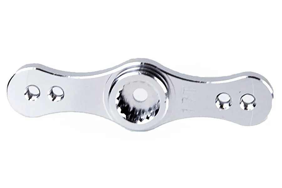 Rovan Silver Aluminium 15T &amp;amp; 17T Double Sided Servo Horn image 36167