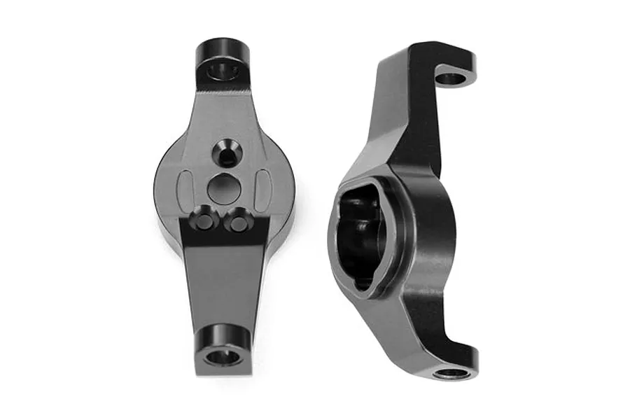 Traxxas Grey Aluminium TRX-4 Left &amp;amp; Right Portal Drive Caster Blocks image 36186