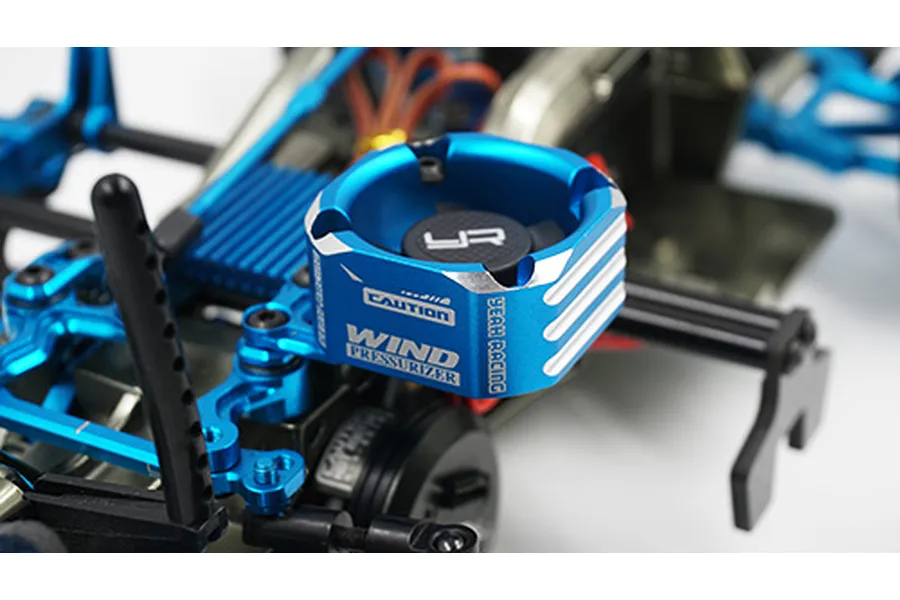 Yeah Racing Blue Aluminium Case Booster 30x30x22mm High Speed Cooling Fan image 36246