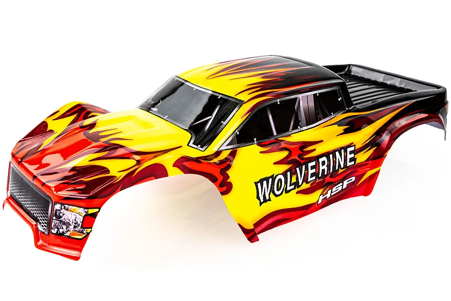 HSP 1/10 Wolverine Truck Painted Red Body Shell image 36258