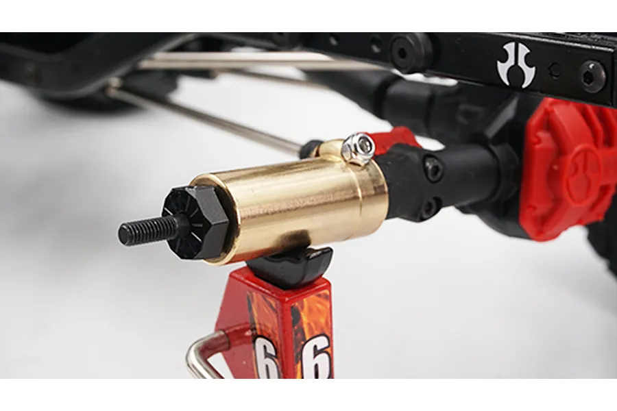 Yeah Racing SCX10 II High Mass Brass Left &amp;amp; Right Straight Axle Adapters 2Pcs image 36282