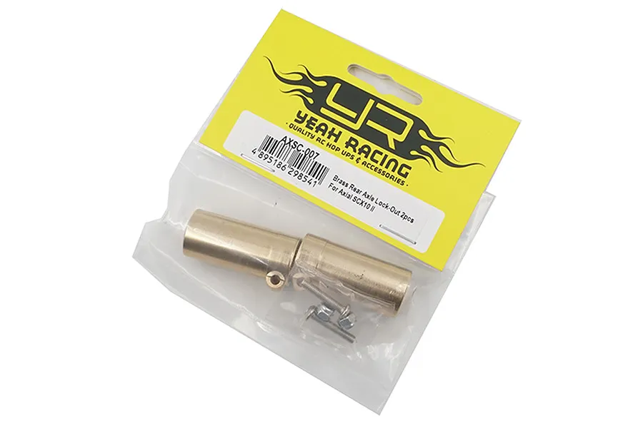 Yeah Racing SCX10 II High Mass Brass Left &amp;amp; Right Straight Axle Adapters 2Pcs image 36283