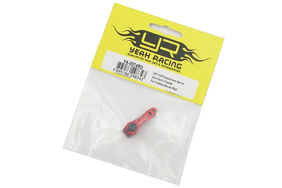 Yeah Racing Red Aluminium 25T Servo Horn image 36295