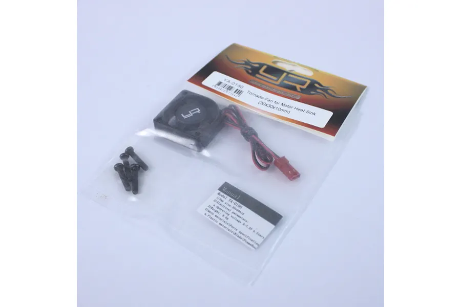 Yeah Racing Black Tornado Plus 30x30x10mm High Speed Cooling Fan image 36303