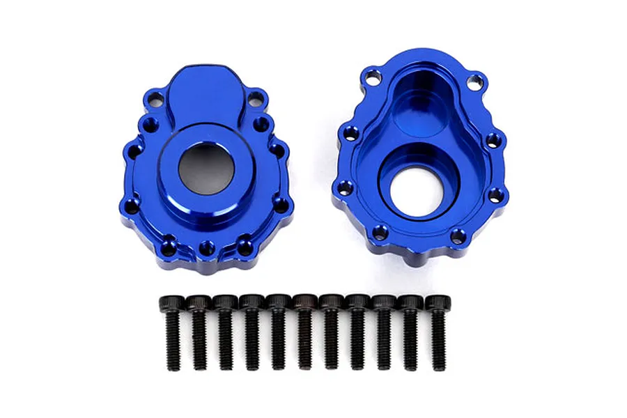 Traxxas TRX-4 Blue Aluminium (Left &amp;amp; Right) Front or Rear Outer Portal Drive Housing image 36387