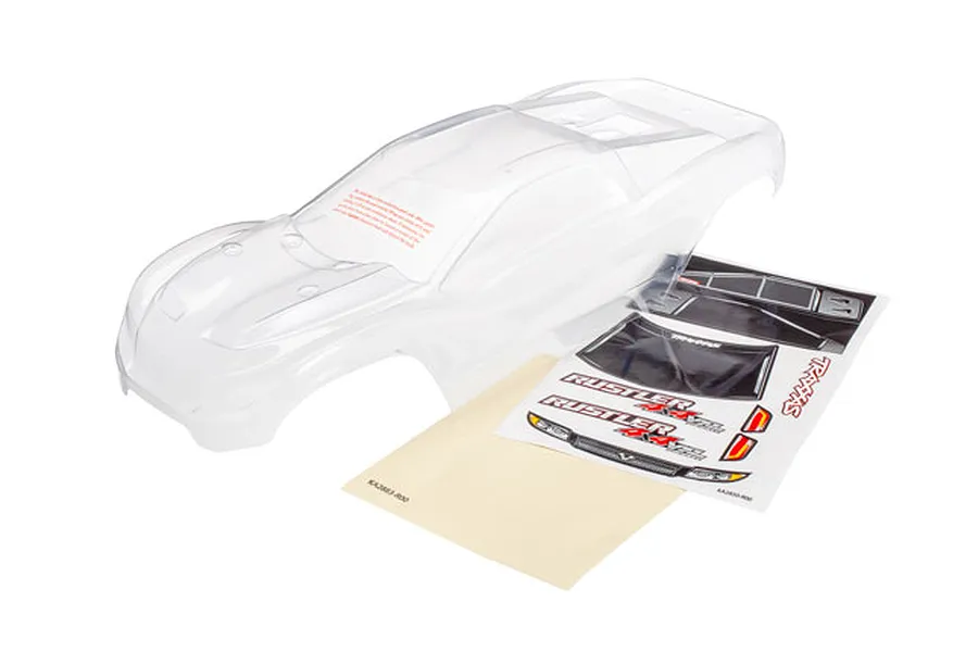 Traxxas Rustler 4x4 Clear Unpainted Body Shell image 36418