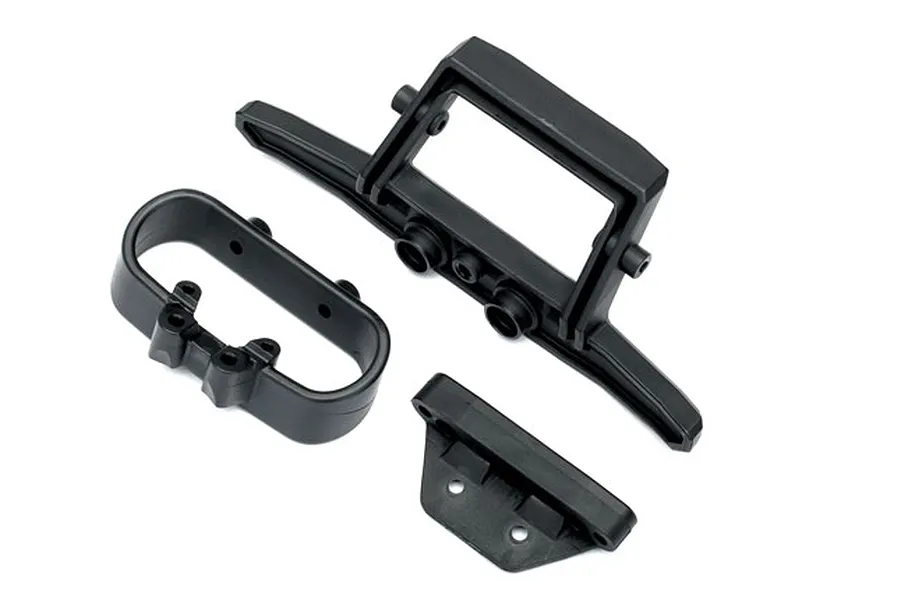 Traxxas Rustler 4x4 Rear Bumper/Bumper Mount (Black) image 36458