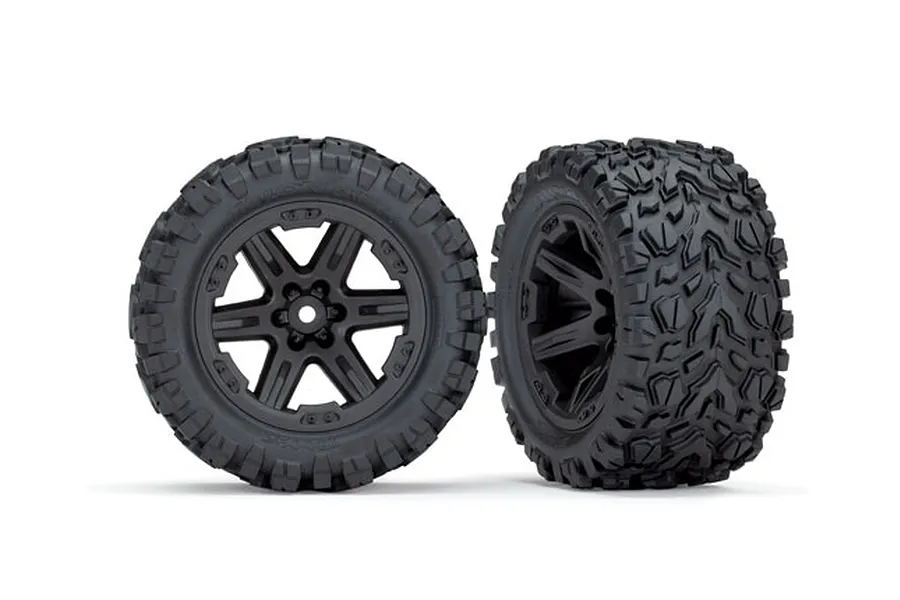 Traxxas 2.8&amp;quot; Talon Extreme Tyres on Orange RXT Rims (2WD Rear) - Glued Wheels 2Pcs image 36615