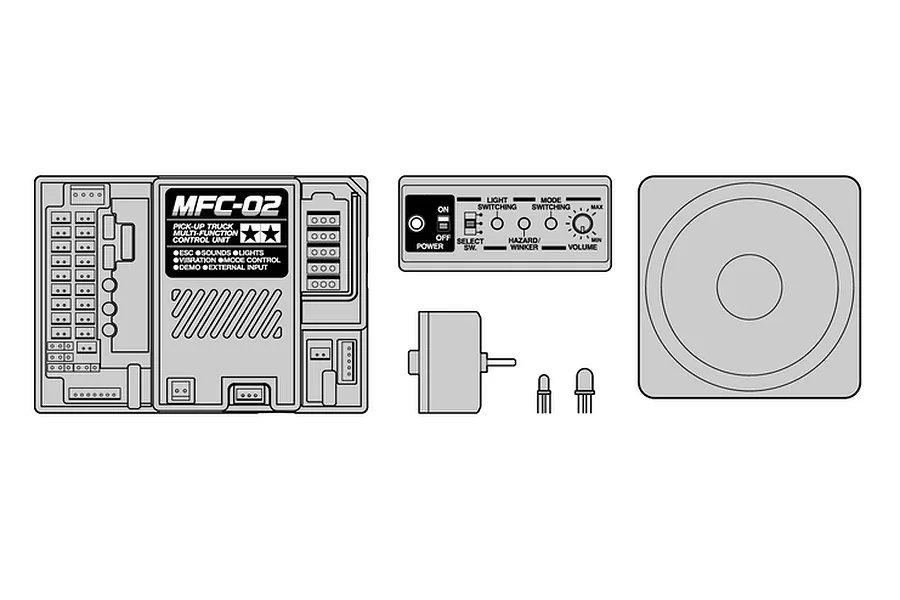 Tamiya 1/10 MFC-02 Multi Function Control Unit Kit image 36619