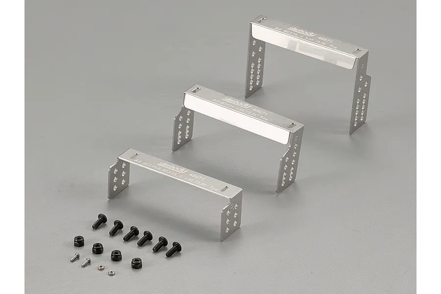 Killerbody SCX10 II Stainless Steel Body Mount Kit for Toyota Land Cruiser 70 Series image 36663