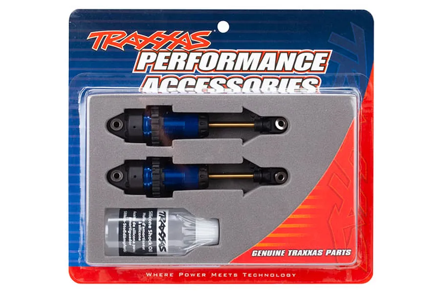 Traxxas Blue Aluminium GTR Long Shock Absorbers w/o Springs 2Pcs image 36673