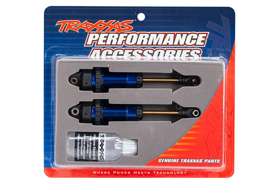 Traxxas Blue Aluminium GTR XX-Long Body Shocks w/o Springs 2Pcs image 36674
