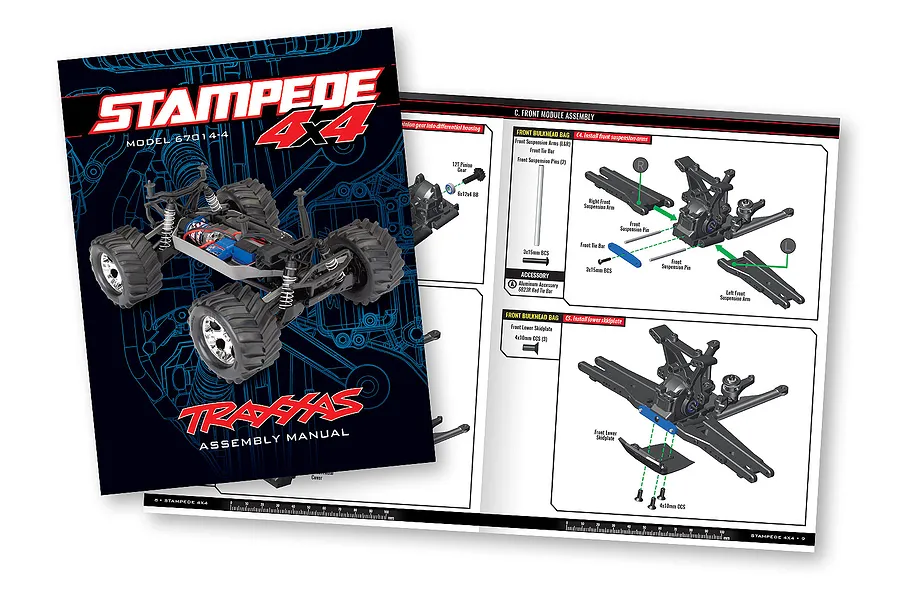 Traxxas Stampede 4x4 RC Monster Truck Electric 4WD 1/10 Scale Kit image 36752