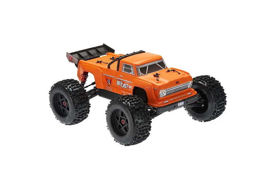 ARRMA Outcast BLX (V4) RC Truggy Electric Brushless 1/8 Scale RTR - Orange image 36862