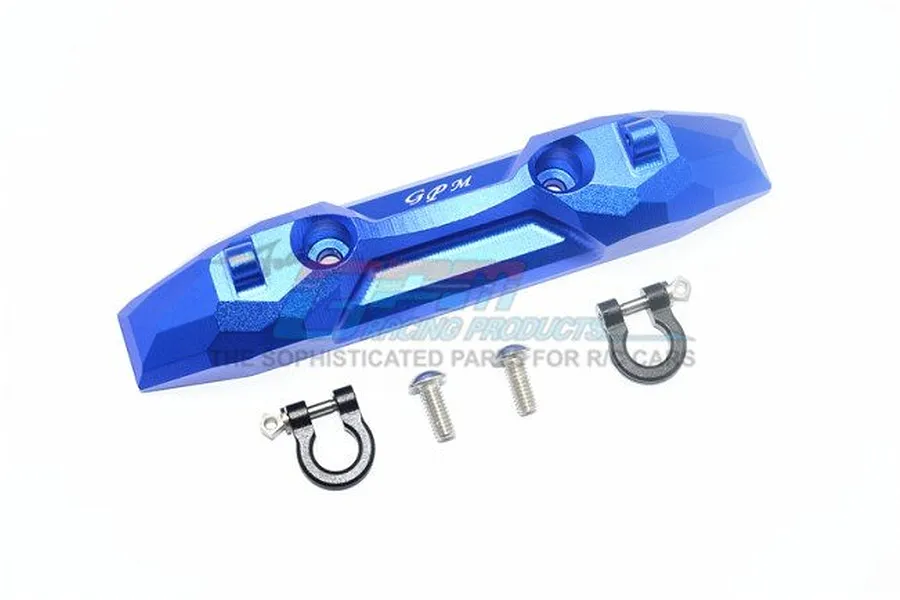 GPM Blue Aluminium E-Revo 2.0 Rear Bumper w/ D Rings image 36971