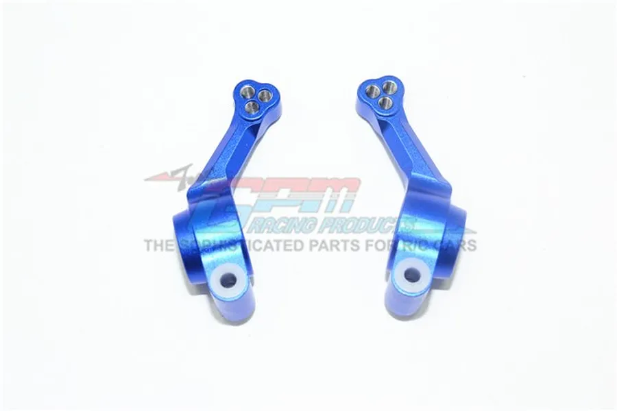 GPM Blue Aluminium Traxxas Rustler 4x4 Rear Hubs 2Pcs image 37014