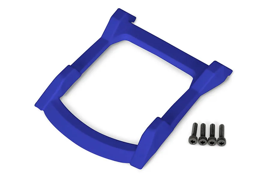 Traxxas Rustler 4x4 Body Roof Skid Plate w/ Screws (Blue) image 37041